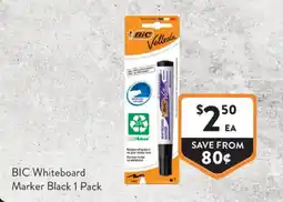 Foodworks BIC Whiteboard Marker Black offer