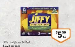 Foodworks Jiffy Firelighters offer