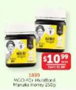 WHOLELIFE 1839 MGO 40+ Multifloral Manuka Honey offer