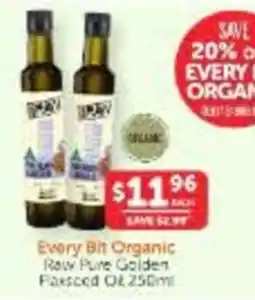 WHOLELIFE Every Bit Organic Raw Pure Golden Flaxseed Oil offer