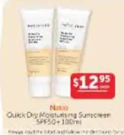 WHOLELIFE Natio Quick Dry Moisturising Sunscreen offer