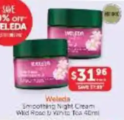 WHOLELIFE Weleda Smoothing Night Cream Wild Rose & White Tea offer