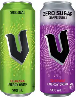 IGA V Energy Drink Selected Varieties offer