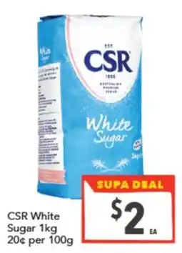 Supa Valu CSR White Sugar offer