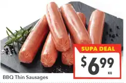 Supa Valu BBQ Thin Sausages offer