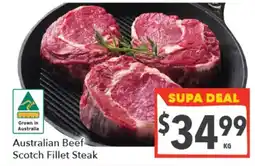 Supa Valu Australian Beef Scotch Fillet Steak offer