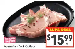 Supa Valu Australian Pork Cutlets offer