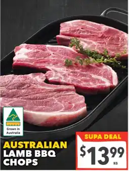 Supa Valu Australian Lamb BBQ Chops offer