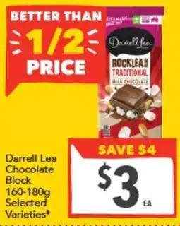 Supa Valu Darrell Lea Chocolate Block offer