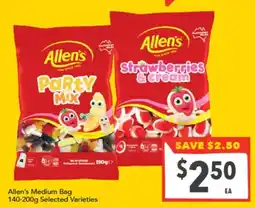 Supa Valu Allen's Medium Bag Selected Varieties offer