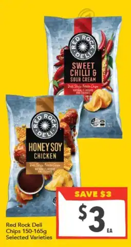 Supa Valu Red Rock Deli Chips Selected Varieties offer