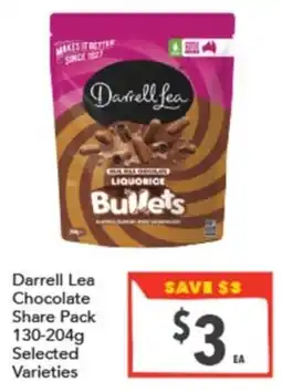 Supa Valu Darrell Lea Chocolate Share Pack offer
