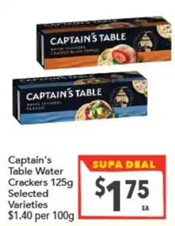 Supa Valu Captain's Table Water Crackers offer