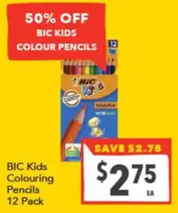 Supa Valu BIC Kids Colouring Pencils offer