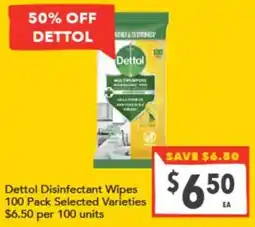 Supa Valu Dettol Disinfectant Wipes offer