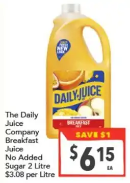 Supa Valu The Daily Juice Company Breakfast Juice offer
