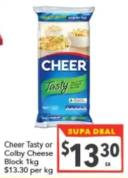 Supa Valu Cheer Tasty Cheese offer