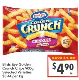 Supa Valu Birds Eye Golden Crunch Chips offer