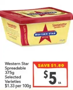Supa Valu Western Star Spreadable offer