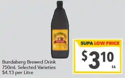 Supa Valu Bundaberg Brewed Drink offer