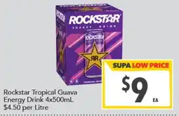 Supa Valu Rockstar Tropical Guava Energy Drink offer