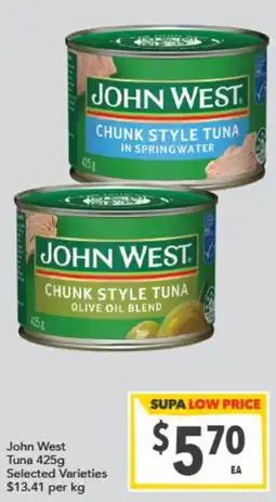 Supa Valu John West Tuna offer