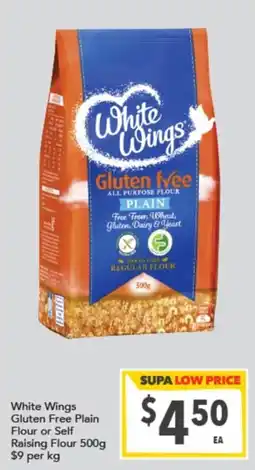 Supa Valu White Wings Gluten Free Plain Flour offer