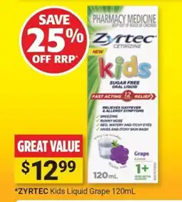 Cincotta Chemist Zyrtec Kids Liquid Grape offer