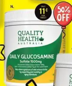 Chemist King Daily Glucosamine by Quality Health Australia offer