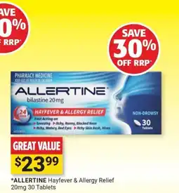 Cincotta Chemist Allertine Hayfever & Allergy Relief offer