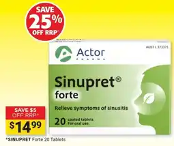 Cincotta Chemist Sinupret Forte offer