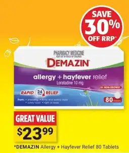 Cincotta Chemist Demazin Allergy + Hayfever Relief offer