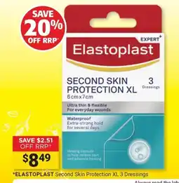Cincotta Chemist Elastoplast Second Skin Protection XL offer