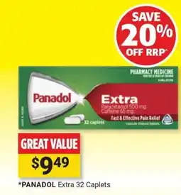 Cincotta Chemist Panadol Extra 32 Caplets offer