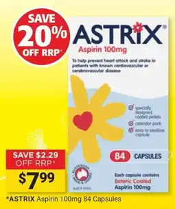Cincotta Chemist ASTRIX Aspirin 100mg offer