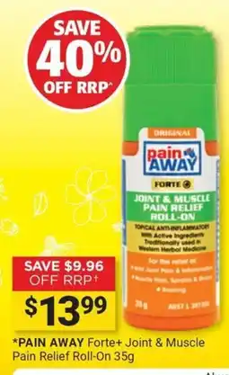 Cincotta Chemist Pain Away Forte+ Joint & Muscle Pain Relief Roll-On offer