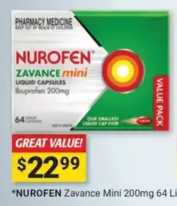 Cincotta Chemist NUROFEN Zavance Mini Liquid Capsules offer