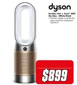 The Good Guys dyson Purifier Hot + Cool™ HP2 De-Nox - White/Gold offer