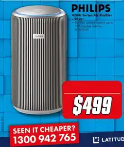 The Good Guys Philips 4200i Series Air Purifier - Silver offer