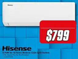 The Good Guys Hisense 3.7kW Air Q Series Reverse Cycle Split System offer