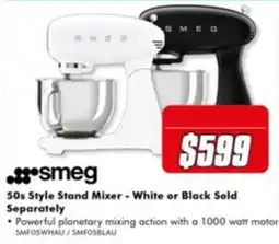 The Good Guys 50s Style Stand Mixer - White or Black Sold Separately offer