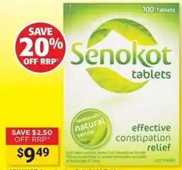 Cincotta Chemist Senokot tablets offer