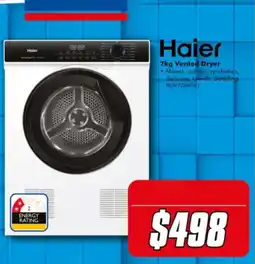 The Good Guys Haier 7kg Vented Dryer offer