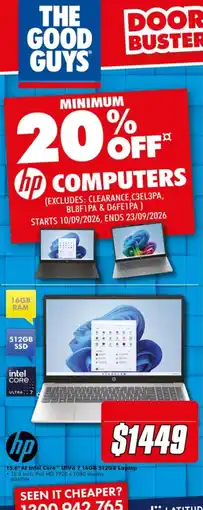 The Good Guys hp computers offer