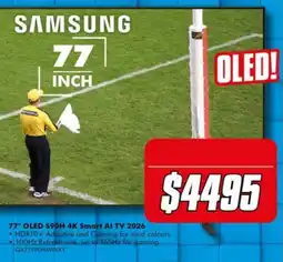 The Good Guys Samsung 77" OLED S90H 4K Smart AI TV 2026 offer