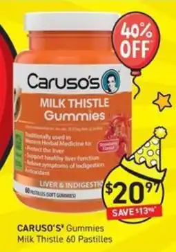 Chemist King Caruso's Milk Thistle Gummies offer