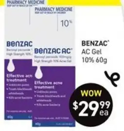Chemist King Benzac AC Gel offer