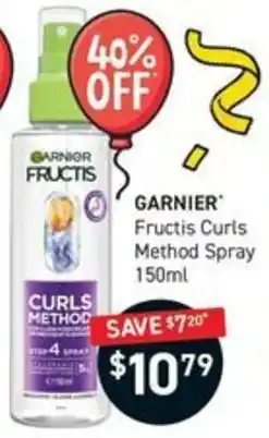 Chemist King Garnier Fructis Curls Method Spray offer