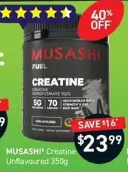 Chemist King Musashi Creatine offer