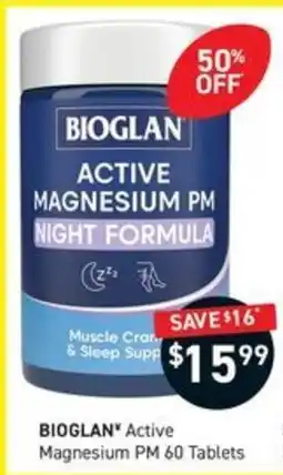 Chemist King Bioglan Active Magnesium PM offer